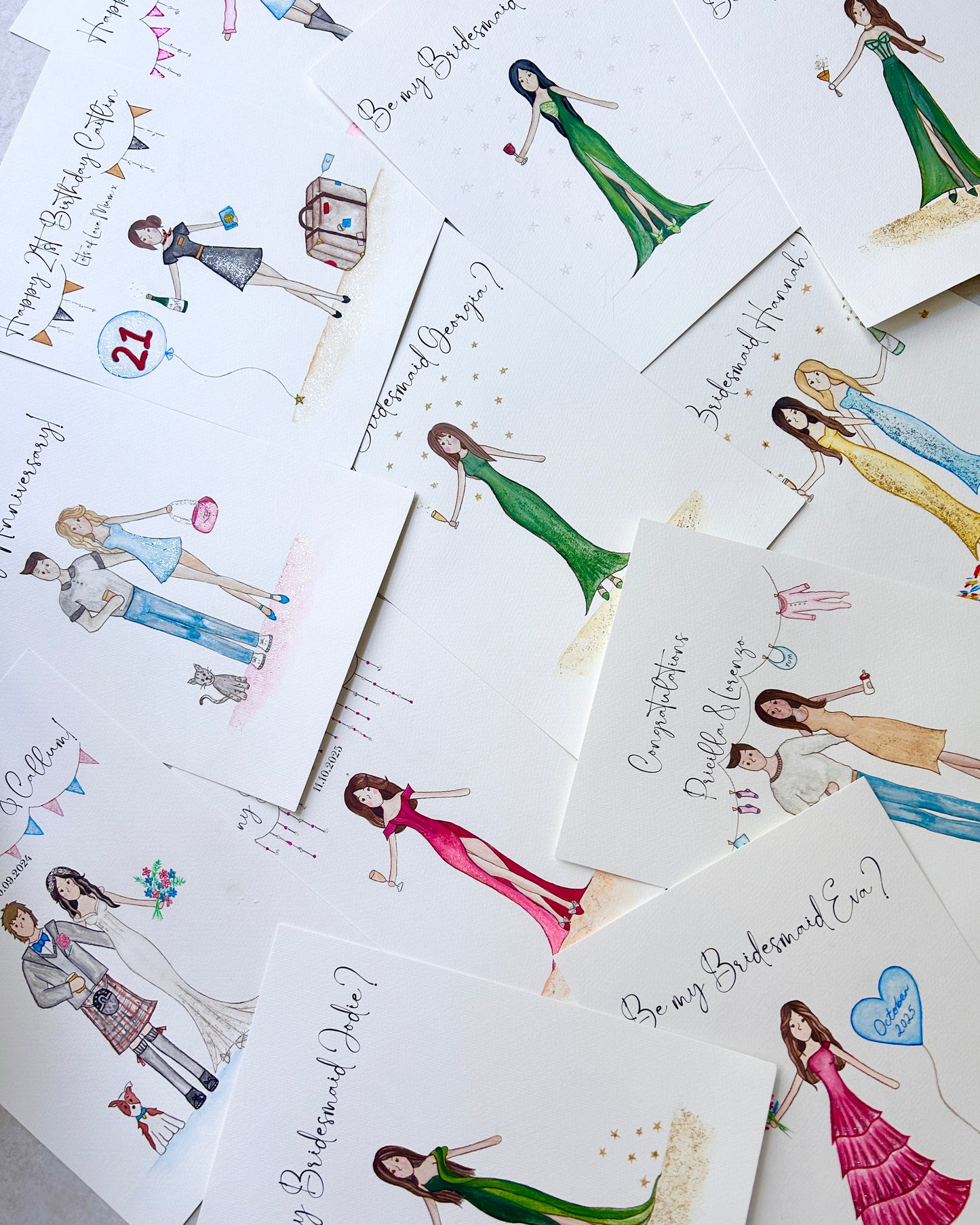 Hand Painted Bespoke Illustration